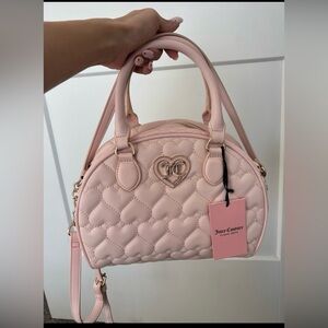 NWT Juicy Couture Light Pink Quilted Satchel (purse only)